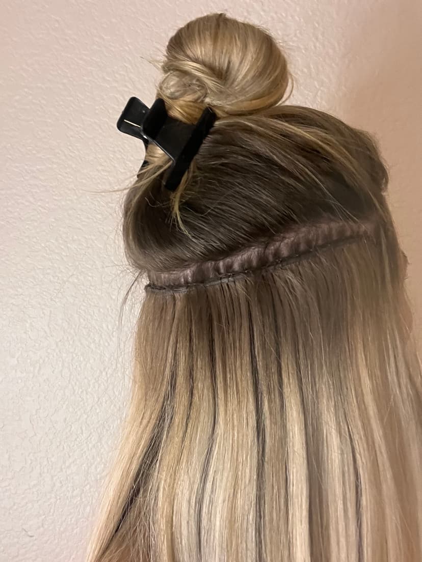 How to section wefts for brushing